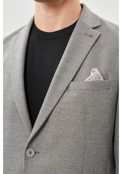 İmza Gri Kendinden Çizgili Desen Flannel Mono Yaka 2 Düğme Esnek 6 Drop Slim Fit Casual Ceket 1002245167 100 Gri İmza Gri Kendinden Çizgili Desen Flannel Mono Yaka 2 Düğme Esnek 6 Drop Slim Fit Casual Ceket 1002245167 100 Gri