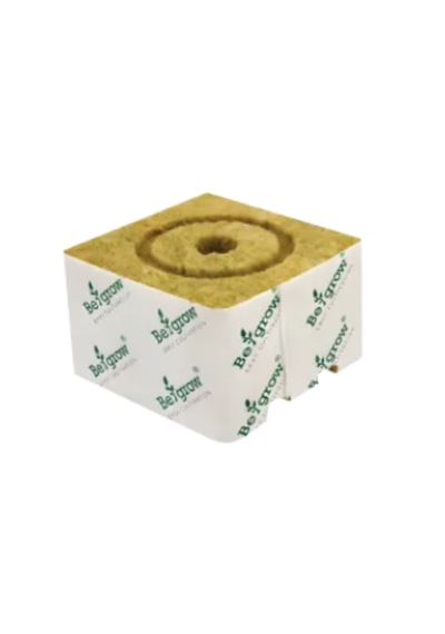 Tarımsal Kaya Yünü - Topraksız Tarım Kaya Yünü - Küp Kaya Yünü - 10 Adet - 6,5 X 6,5 X 10 Cm Tek Delikli