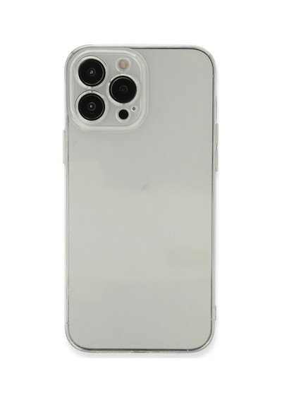 Bezos İphone 13 Pro Max Uyumlu Kılıf Fly Lens Silikon - Şeffaf Mbt06