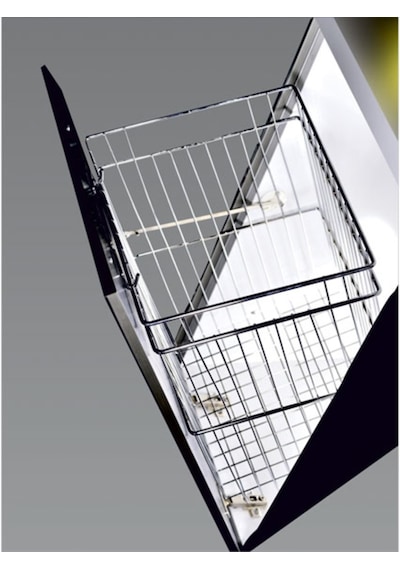 Kapağa Monte. Askılı Metal Çamaşır Sepeti-Wire Laundry Basket Daç-209 GENİŞLİK-38 cm