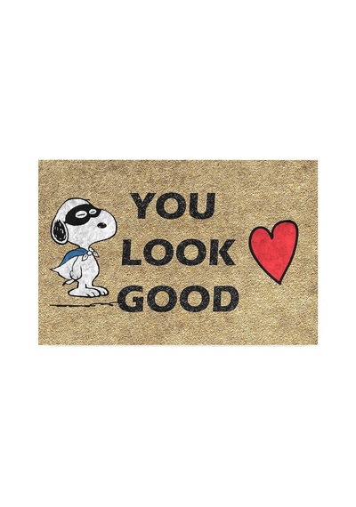 Tasarımlı Dekoratif Kapı Önü Paspas, Dış Mekan/ev İçi/banyo/mutfak/yatak Odası/giriş Paspasları You Look Good, 40x60 Çok Renkli