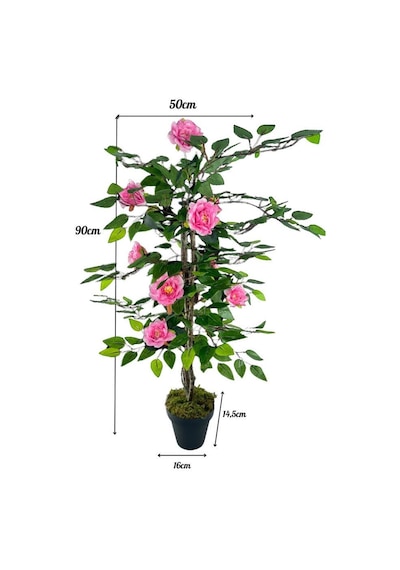 Yapay Ağaç Pembe Nilüfer Ağacı 90cm