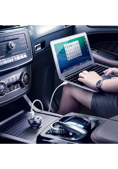 Mcdodo Cc-6810 30w Araç Çakmaklık Dijital Voltaj Göstergeli Araç Şarj Cihazı Siyah
