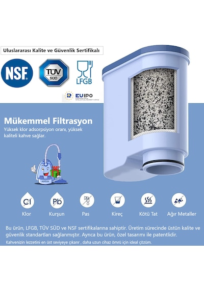 Philips Saeco Aquaclean Ca6903/00 Uyumlu Su Filtresi - 2'li Paket