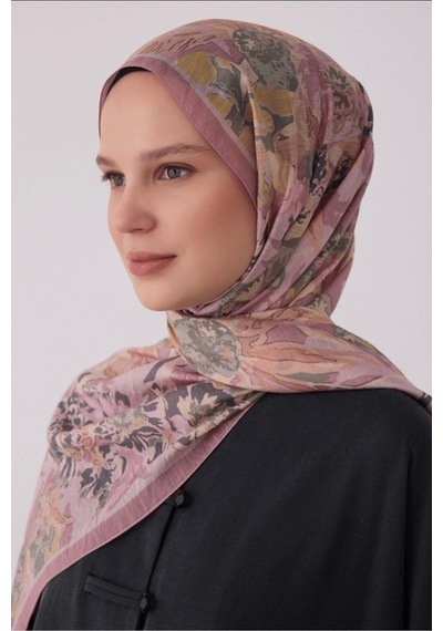 Belli Açelya Desen Fresh Sanda Şal Pembe