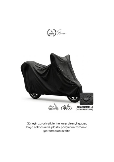 Branda Motosiklet Scooter Koruma Brandası Uv Korumalı Su Geçirmez Toz Önleyici Dış Mekan Dayanıklı