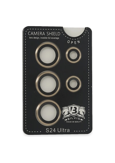Samsung Samsung Uyumlu Galaxy S24 Ultra Bilvis Titan Kamera Lens - Gold