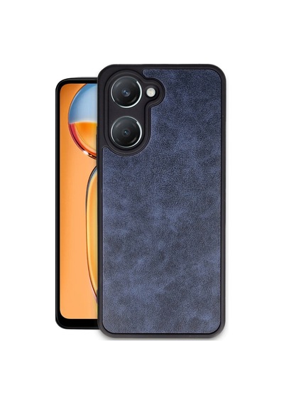 Vivo Y18 Kılıf Aras Deri Kapak - Lacivert -
