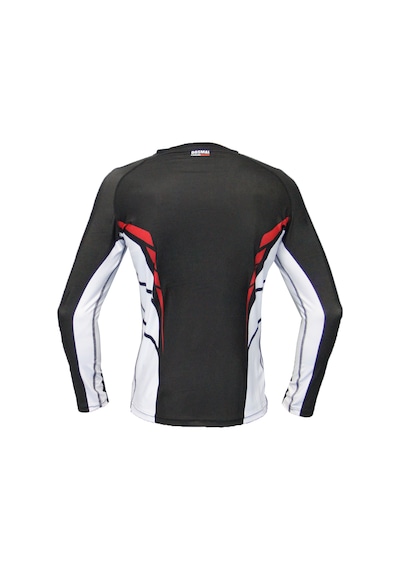 Dosmai Dijital Baskılı Uzun Kollu Rashguard Siyah Beyaz Rg071 Beyaz - Siyah