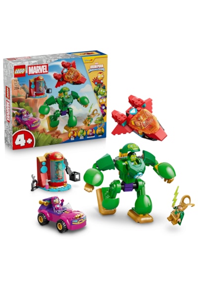 LEGO® ǀ Marvel Loki - Iron Man Takımına Karşı 11211 - 4+ için Minifigür İçeren Oyuncak Yapım Seti (204 Parça)