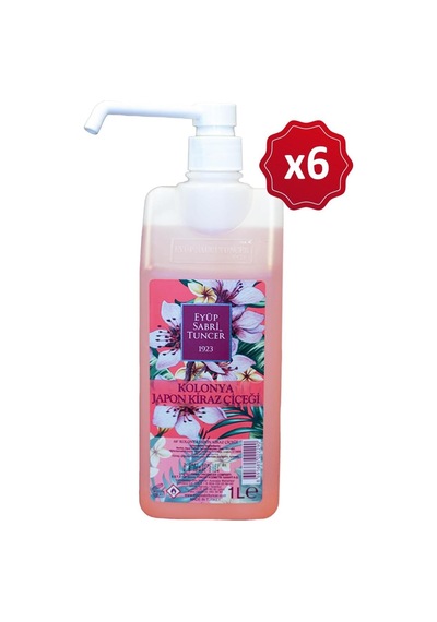 Kiraz Çiçeği Kolonyası Sprey Şişe 1 Lt X 6 Adet