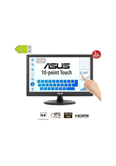 Asus 15.6'' 5ms Hdmi Vga Dokunmatik Mm Vt169he