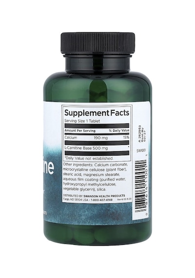 Swanson Vitamins, L-carnitine, 100 Tablets
