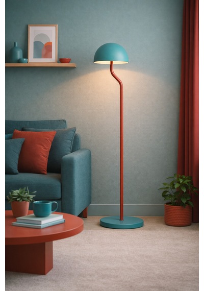 Colorlop Metal Lambader Oturma Odası & Yatak Odası & Salon Lambader Pembe