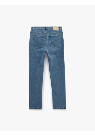 Koton Normal Bel Cepli Pamuklu Slim Fit Jean Pantolon - Brad Jean Açık İndigo 7wam40140nd Koton Normal Bel Cepli Pamuklu Slim Fit Jean Pantolon - Brad Jean Açık İndigo 7wam40140nd