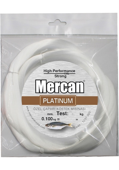 Mercan Platinum (Özel )Çapari Köstek Misinası 0.100 KG