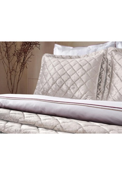 Doqu Home Luxury Yatak Örtüsü Imperial Çift Kişilik - Bej