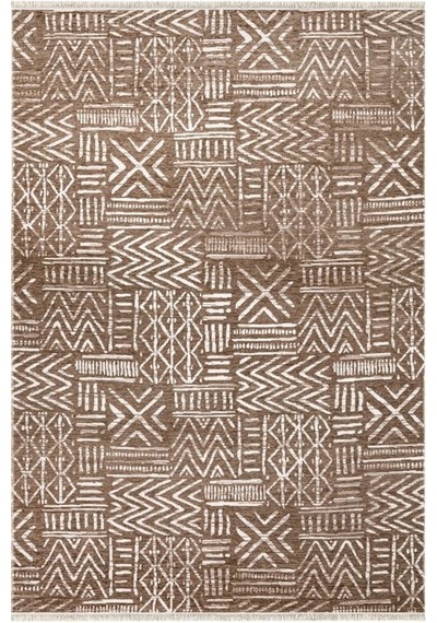 Kilimista Milano Ml202 Açık Bej Leke Tutmaz Antialerjik Yıkanılabilir Dokuma Dekoratif Halı Kilim