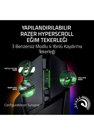 Basilisk V3 Pro 35k - Chroma Rgb İle Tamamen Özelleştirilebilir Kablosuz Ergonomik Oyun Mouse'u - 35k Optik Sensör Yapılandırılabilir Tekerleği, 13 Özelleştirilebilir Kontrol Siyah Basilisk V3 Pro 35k - Chroma Rgb İle Tamamen Özelleştirilebilir Kablosuz Ergonomik Oyun Mouse'u - 35k Optik Sensör Yapılandırılabilir Tekerleği, 13 Özelleştirilebilir Kontrol Siyah