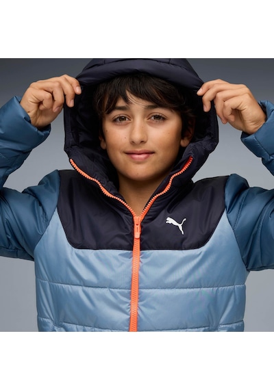 Puma Essentıals Genç Kapüşonlu Mont 685226 34 Mavi