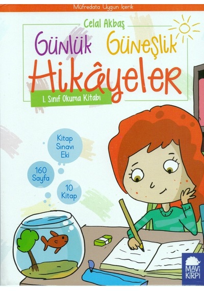 Mavi Kirpi Günlük Güneşlik Hikayeler Seti-1.Sınıf ( Kitap )