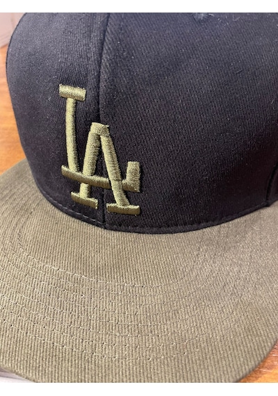 Hamze La Los Angeles Hiphop Snapback Rapper Baseball Drip Şapka Cap Siyah - Haki