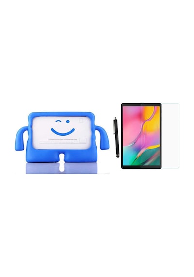 Samsung Galaxy Tab A8 8" T290 T295 Kılıf Karakter Ibuy Silikon Kılıf + Ekran Koruyucu Arka Kapak