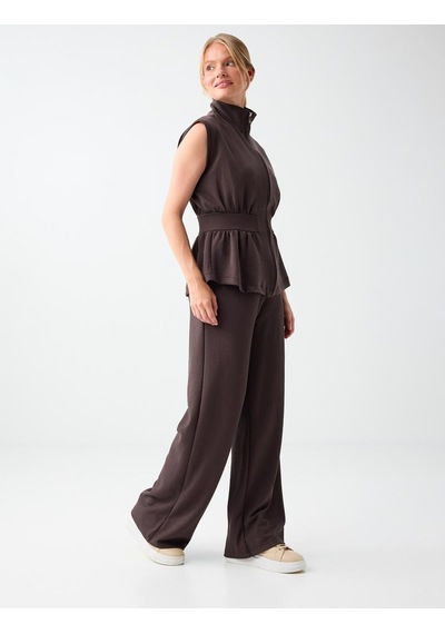 Jimmy Key Acı Kahve Normal Bel Uzun Örme Pantolon 6sw187186803 Acı Kahverengi