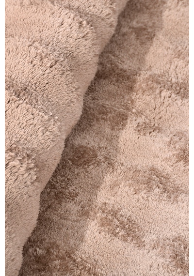 Yuvarlak Puffy Bubble Yumuşak Peluş Halı , Kaymaz, Yıkanabilir, Antre, Hol, Mutfak Halısı Vizon