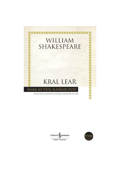 Kral Lear - Hasan Ali Yücel Klasikleri