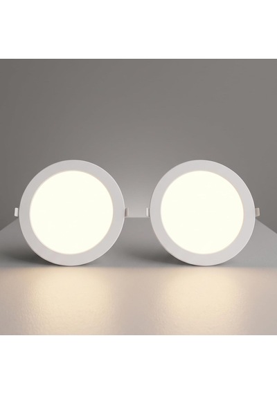 Cata Ct-5169g 18 Watt 3200k Günışığı - Slim Sıva Altı Led Panel Armatür - İnce Kasa Yuvarlak Tavan Spot Lambası, Çok Renkli