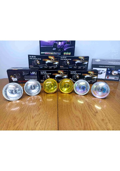 Universal H3 Sis Farı 90mm 2 Adet Beyaz