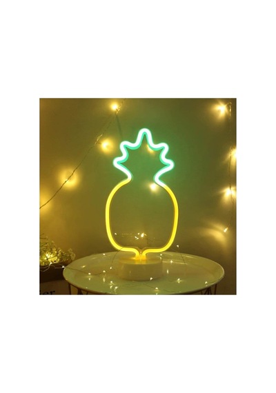 Dgc Avm Dekoratif Ananaslı Neon Led Masa Ve Gece Lambası Hediyelik Lamba Belirtilmemiş