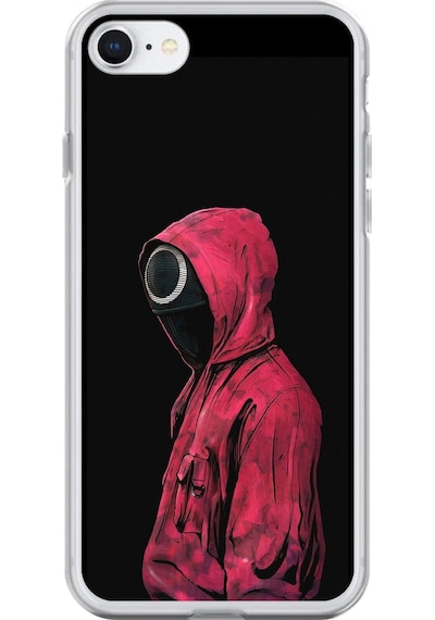 Apple Uyumlu iPhone 6 Plus Şeffaf Kılıf Squid Game Tasarımlı