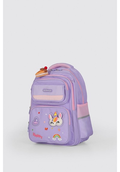 Ççs Kids Premium Okul Çanta Seti 3'lü İlkokul Ortaokul Sırt Çantası Termal Beslenme Çantası Kalemlik Mor 52016