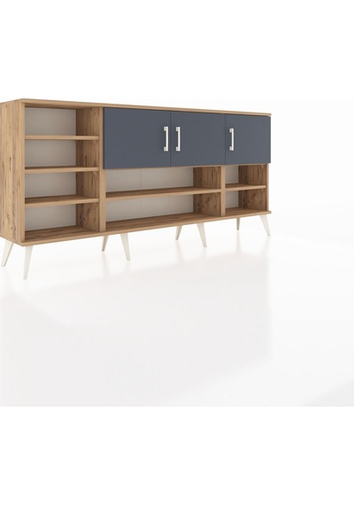 Arges Konsol 9 Raflı 3 Kapaklı 176x30x83 Çam-antrasit/antrasit Antrasit/antrasit Arges Konsol 9 Raflı 3 Kapaklı 176x30x83 Çam-antrasit/antrasit Antrasit/antrasit