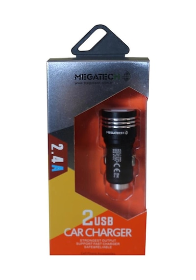 Megatech T05-m24 Renkli 2.4a 2usb Çelik Araç Şarj Aleti Kdo