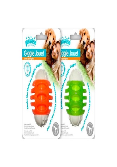 Pawise 8 CM Giggle Jouet Sesli Rugby Topu Köpek Oyuncağı Çok Renkli