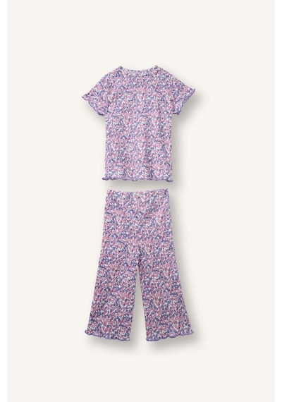 Defacto 2li Pijama Takımı Kız Bebek H5503a526smpr141 Mor-pr141