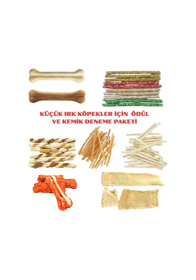 Küçük Irk Köpekler İçin Premıum Ödül Ve Kemik Deneme Paketi