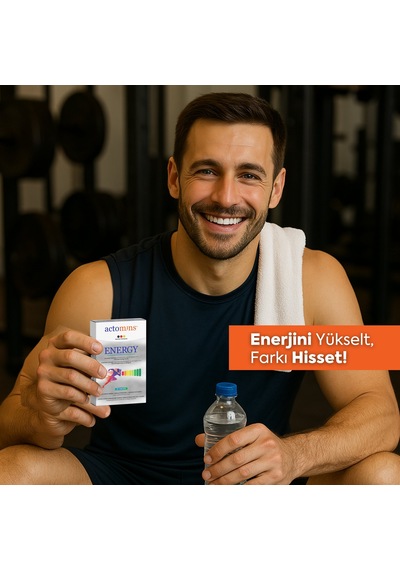 Actomins Energy Tribulus, Ginseng, L-arjinin İçeren Gıda Takviyesi