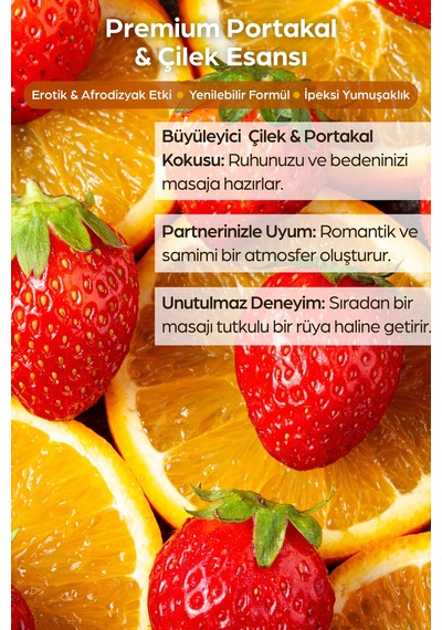Yenilebilir Portakal + Çilek Masaj Yagı 120 Ml - 300591065