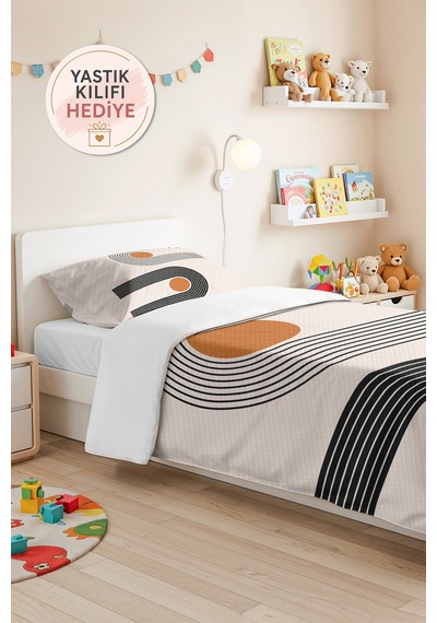 Geometrik Siyah Modern Genç Odası Tek Kişilik Pike Takımı - Hardal 160x220 Cm Kapitone Yatak Örtüsü Hafif Ot Tonu