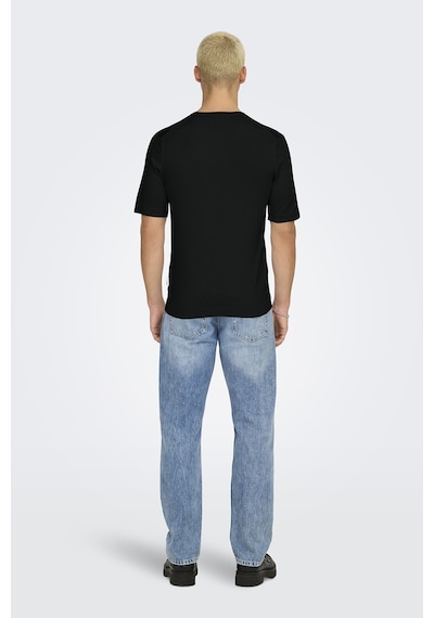Only & Sons Erkek T Shirt 22022928 Siyah