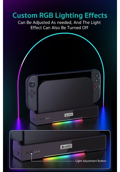Nintendo Switch 2 Uyumlu Çift Fanlı Rgb Soğutucu Stan