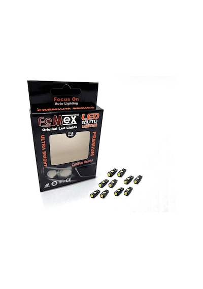 FEMEX PREMİUM 10'LU T5 LED 3030 CHİPSET 3SMD MİNİ KIRMIZI LE