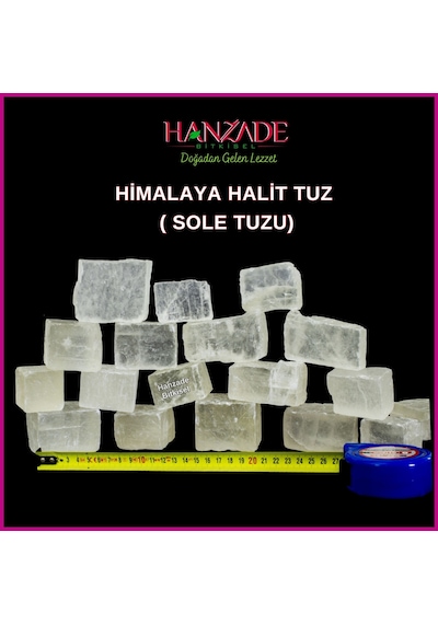 Hanzade Bitkisel Halit Tuz Sole Tuzu Şeffaf Berrak 2 KG