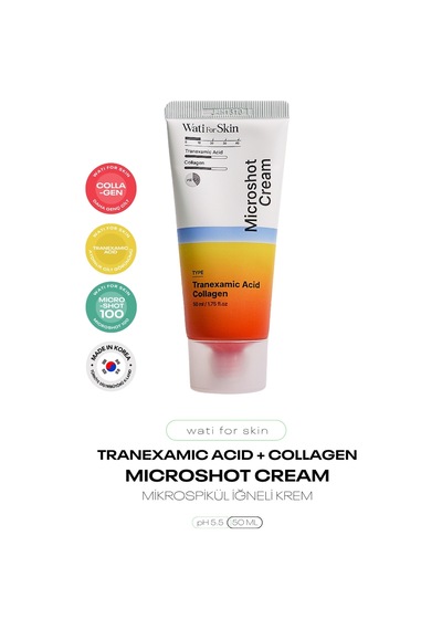 Traneksamik Asit Kolajen İçeren Mikro Spikül İğneli Krem Wati For Skin Tranexamic Acid Spicule Cream