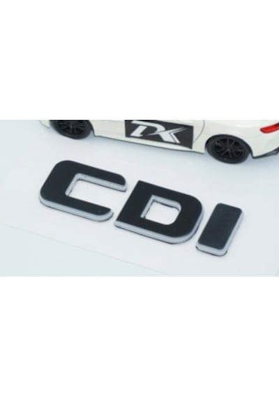 Dk Tuning Cdi Bagaj Gri Siyah Abs Yazı Logo Benz İle Uyumlu