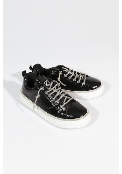Dgn 2461 Kadin Bağcikli Sneaker Ayakkabi Siyah